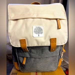 Parker Baby Diaper bag Cream & Grey